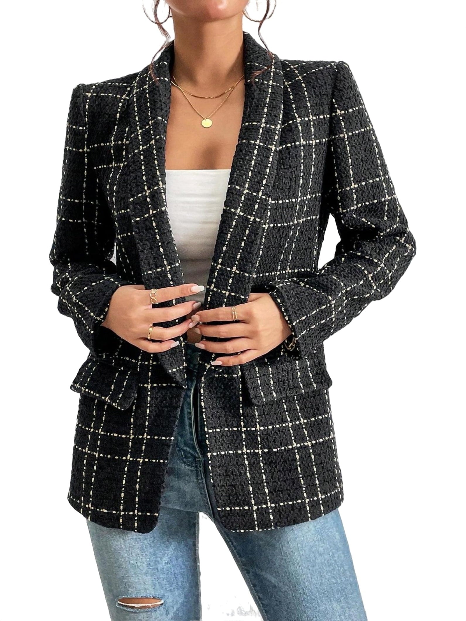 Sarah - Checked Blazer