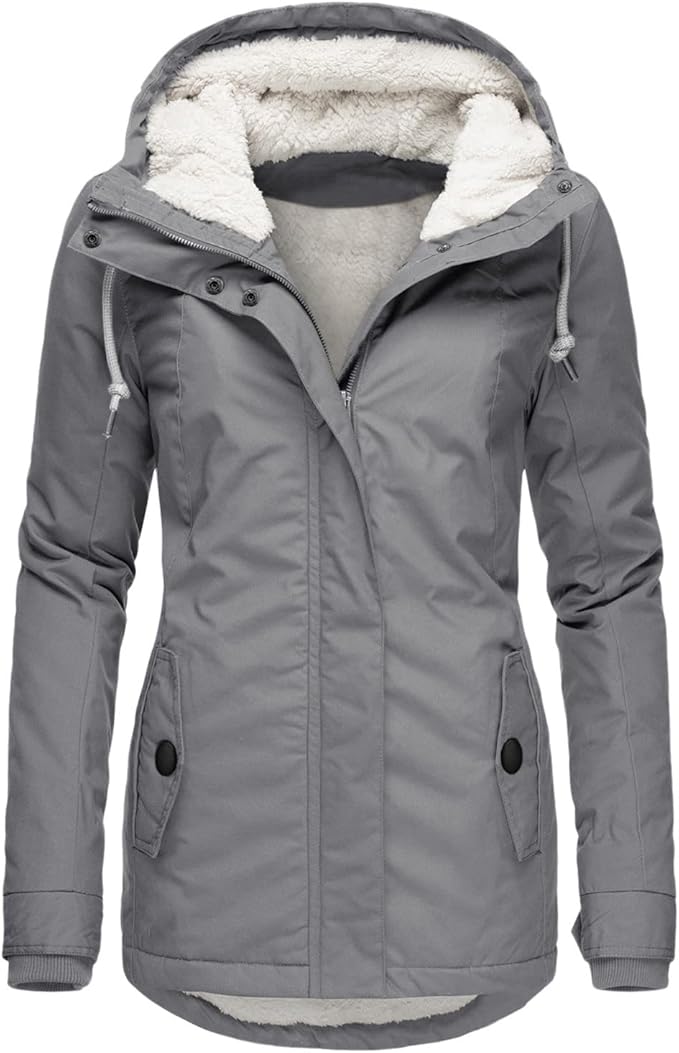 Madison - Long and Waterproof Winter Coat with Hood and Warm Lining