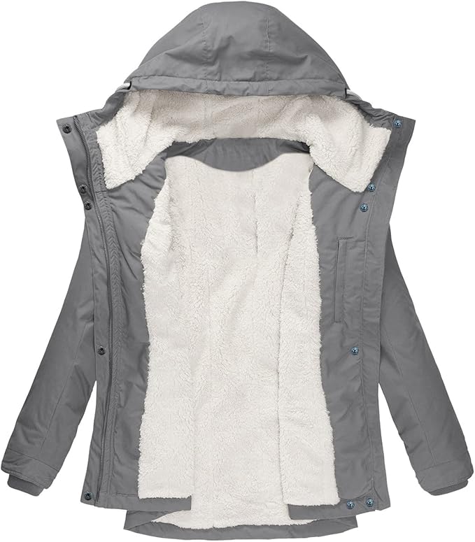 Madison - Long and Waterproof Winter Coat with Hood and Warm Lining