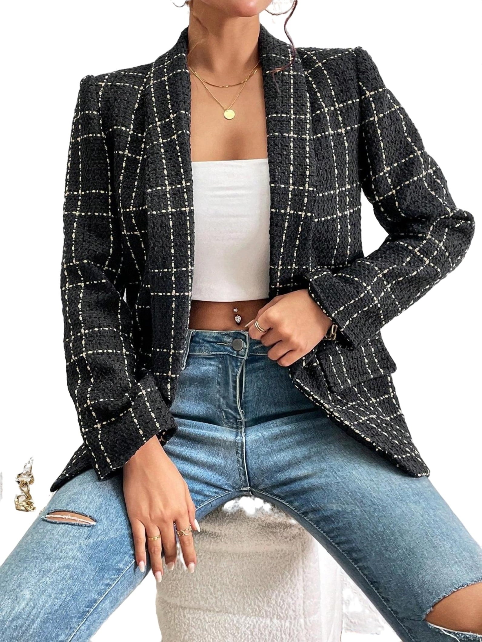 Sarah - Checked Blazer