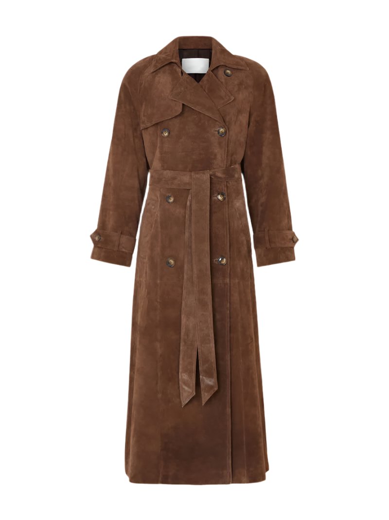 Camilla - Comfortable Suede Trench Coat for Women