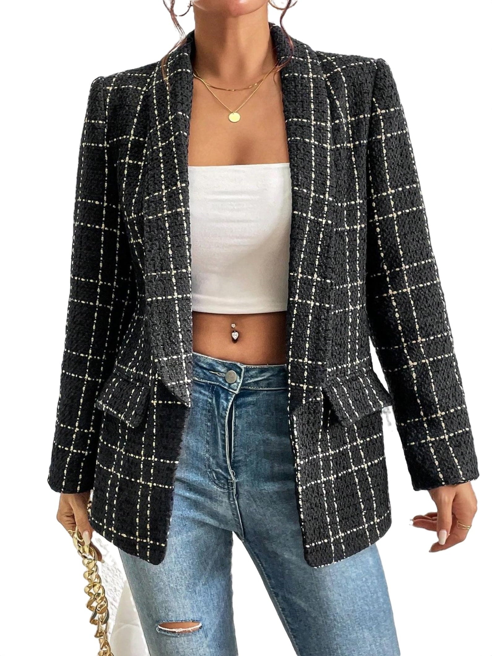 Sarah - Checked Blazer